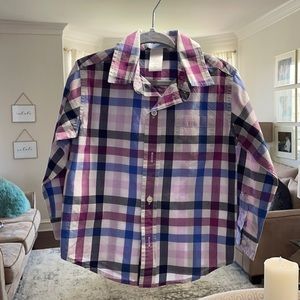 Janie and Jack 2T Plaid Button Down